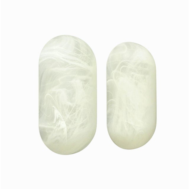 White Vintage Glass Wall Lamps from Peill & Putzler, Germany, 1980s, Set of 2 For Sale - Image 8 of 8