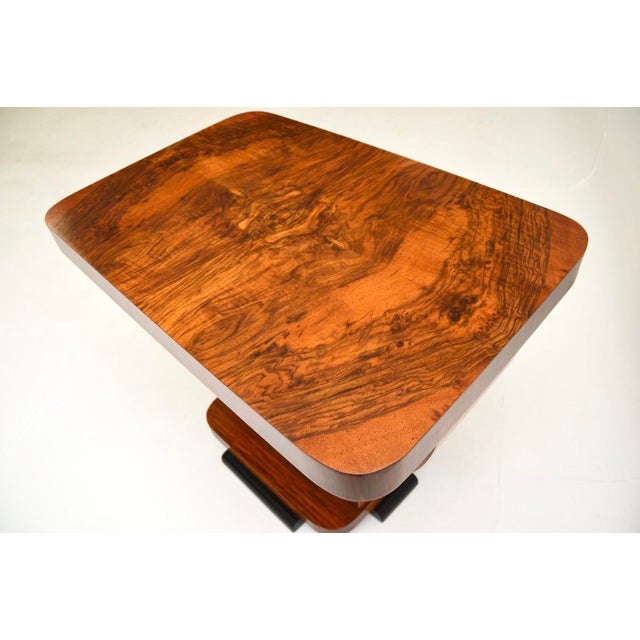 1920s Art Deco Figured Walnut Occasional Side Table, 1920s For Sale - Image 5 of 8