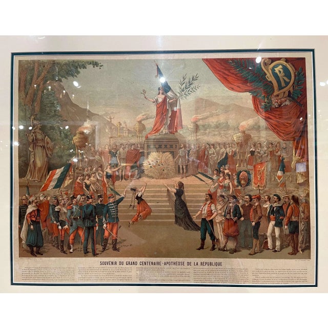 Wood Set of Two Early 20th Century French Revolution Prints in Custom Frames For Sale - Image 7 of 12