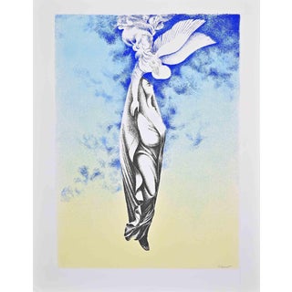 Giacomo Porzano, Assumption into Heaven, Etching, 1970s For Sale
