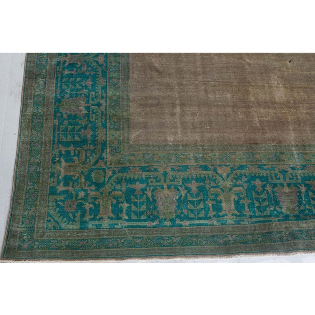 Authentic 1900s Large Antique Turkish Borlou Rug Size: 14'10" × 17'8" (452 × 538 cm) This exquisite antique Turkish Borlou...