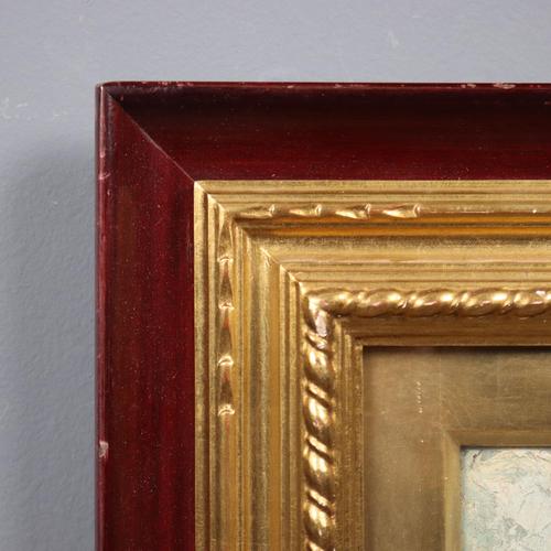 Erma Zago, City Scene, Oil on Hardboard, 1900s For Sale - Image 8 of 14