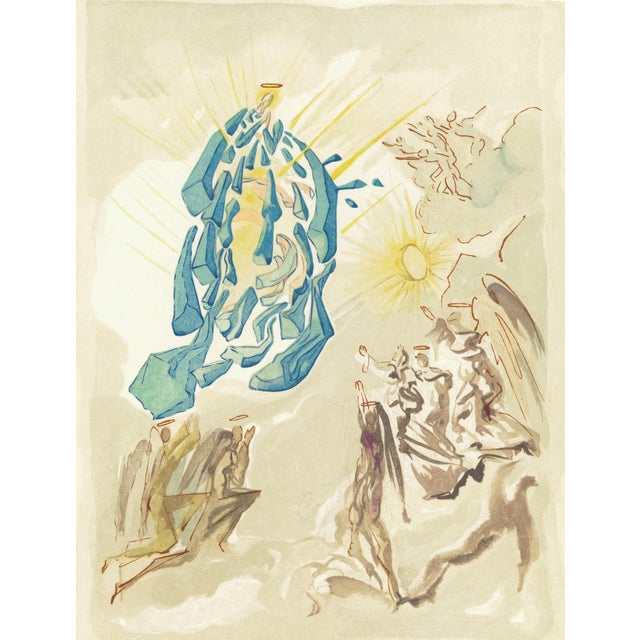 Original engraving from Salvador Dalí’s "The Divine Comedy" published by Editions d’Art Les Heures Claires, Paris, in...