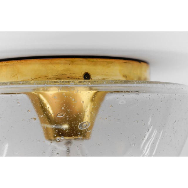 Mushroom Shaped Glass Lamp in Gold, Germany, 1960s For Sale - Image 10 of 11