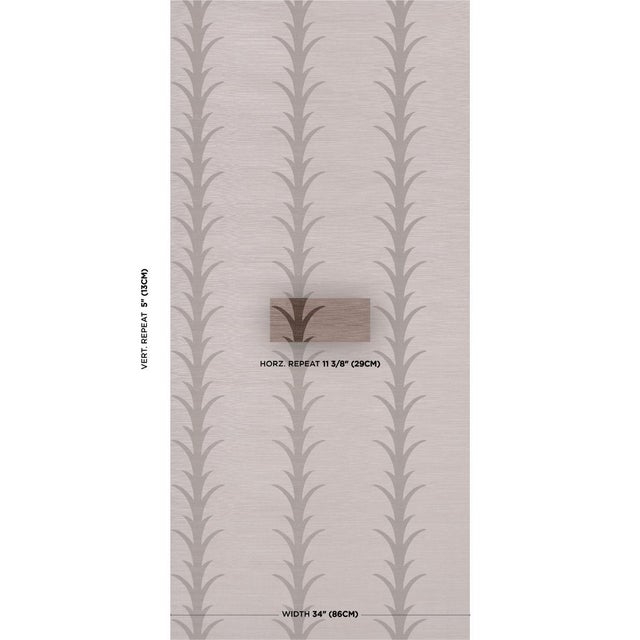 This sophisticated pattern is a stylized stripe based on a classic acanthus leaf motif. Elegant and versatile, the design...