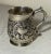 Antique 18th Century Irish Dublin Tooled Sterling Silver Chased Mug Cup Stein For Sale - Image 10 of 15