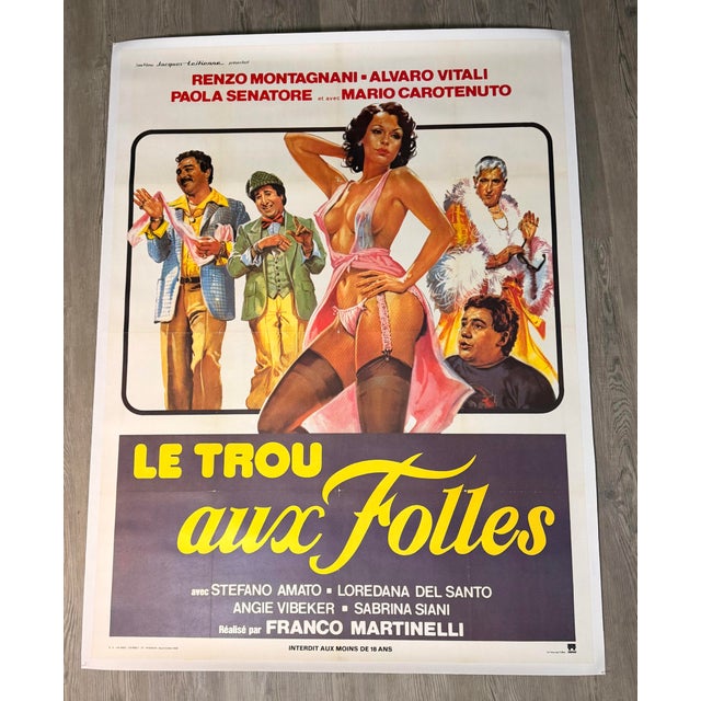 Le Trou Aux Folles, Hole of the Mad Queen's, Original Movie Poster, 1979 For Sale - Image 9 of 9