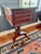 Wood Regency Quilted Mahogany Worktable With Pedestal Base, Early 19th Century For Sale - Image 7 of 10