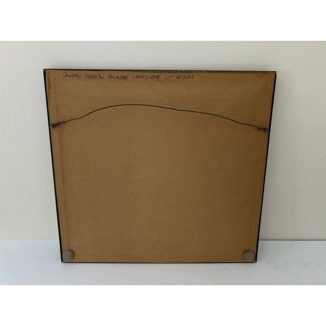 Black Early 20th Century Gustav Hessing Engraved Landscape, Signed For Sale - Image 8 of 8