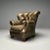 Georgian, Chesterfield, Oversized Lounge Chair, Tufted Green Leather For Sale - Image 4 of 11