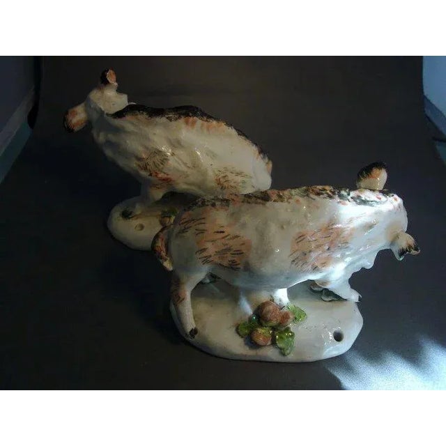 19th Century English Derby Porcelain Models of Florentine Boars- a Pair For Sale In New York - Image 6 of 7