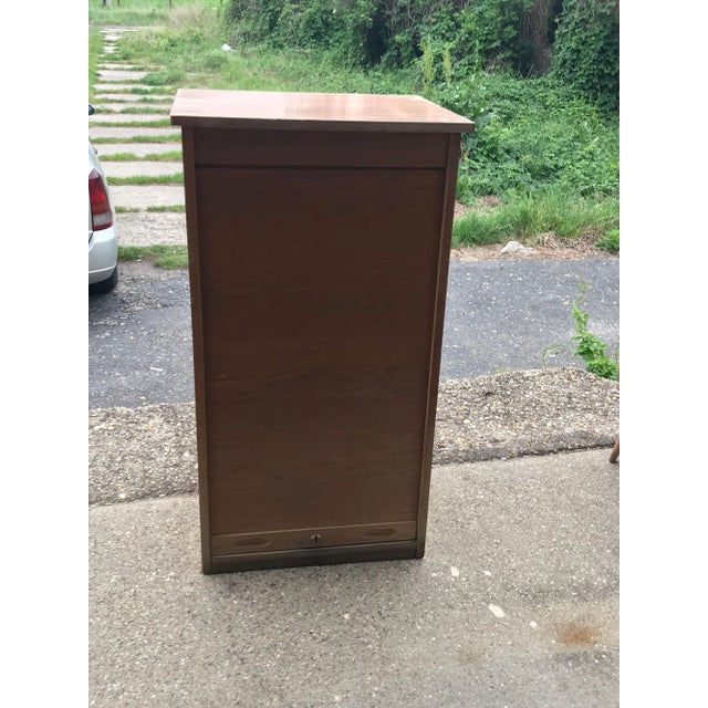Industrial Tambour Front Cabinet, 1950s For Sale - Image 6 of 15