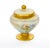 Mid-Century Modern Italian Venetian Art Glass Gilt & Painted Covered Jar For Sale - Image 10 of 10