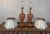 Mid-Century Modern Mid 20th Century Murano Pink and Gold Glass Table Lamps W/ Coordinating Parchment Shades - a Pair For Sale - Image 3 of 16