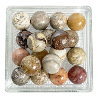 Decorative Marble Spheres, France, 1970s, Set of 19 For Sale