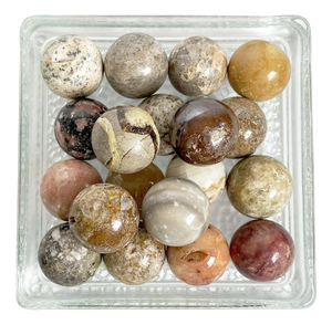 Decorative Marble Spheres, France, 1970s, Set of 19