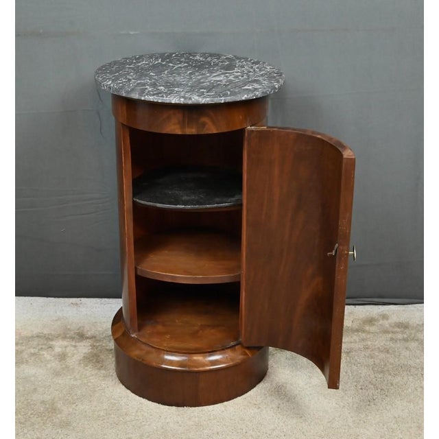 Empire Style Mahogany Nightstand, Late 19th Century For Sale - Image 12 of 14