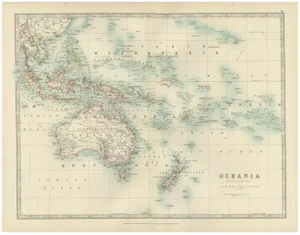 Antique Map of Oceania, 1903