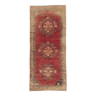 Vintage Turkish Oushak Rug, 05'03 X 12'00 For Sale