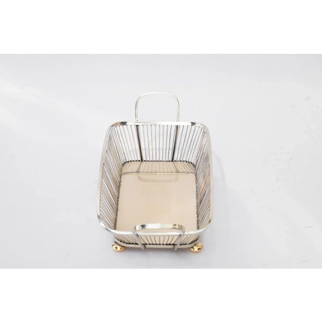 Art Deco Bread Basket Alpaca, 1920s For Sale - Image 3 of 10