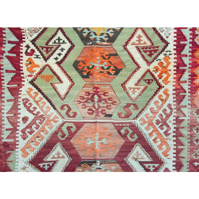 Vintage Turkish Konya Kilim For Sale - Image 12 of 12
