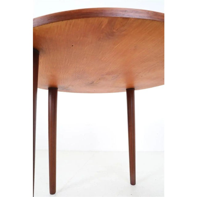 Brown Danish No. 31 Round Coffee Table in Teak from Winge Møbler, 1960s For Sale - Image 8 of 13