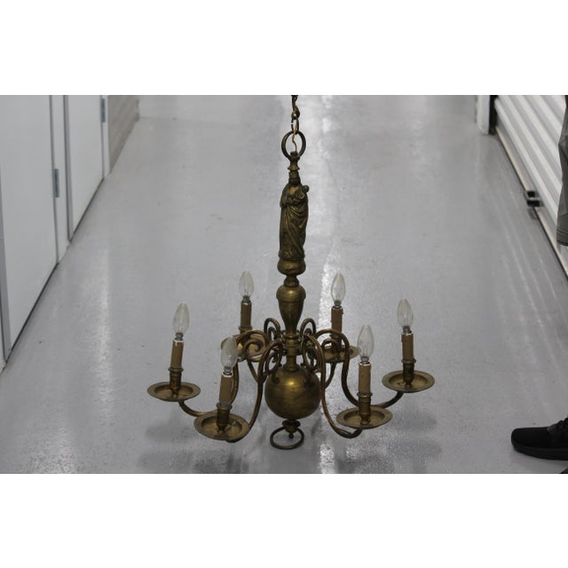 Large Dutch Gilt Chandelier For Sale - Image 15 of 15