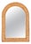French Riviera Style Arch Mirror in Bamboo and Woven Wicker, Italy, 1970s For Sale