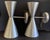1950s 1950s Litecraft Double Cone Spun Aluminum Wall Lights Sconces - a Pair For Sale - Image 5 of 11