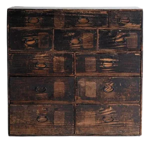Japanese Antique Drawer 1860s-1900s / Storage Tansu Wabisabi