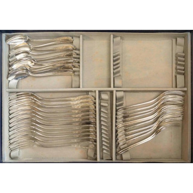 Marly Silver-Plated Flatware Set from Christofle, Set of 113 For Sale - Image 13 of 18