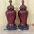 Burgundy Vintage Sang De Boeuf Red Chinoiserie Ginger Jar Table Lamps - Pair For Sale - Image 8 of 18