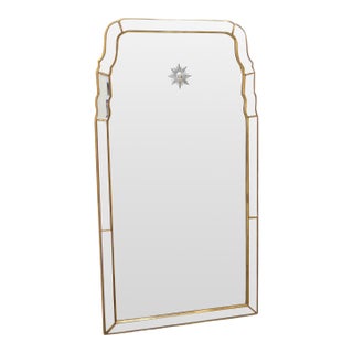 Vintage Queen Anne Style Mirror For Sale