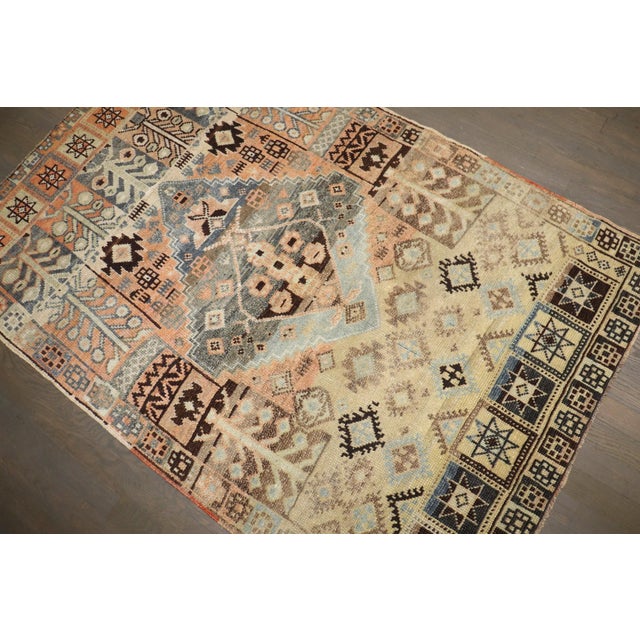 Textile Quirky Geometric Turkish Anatolian Rug no. j5237 For Sale - Image 7 of 8