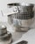 Silver Vintage Art Deco Style Pewter Cocktail Shaker with Strainer Lid and Ice Bucket with Scoop, Set of 3 For Sale - Image 8 of 13
