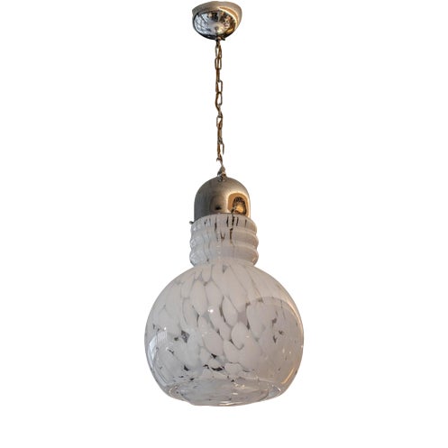 Vintage Murano Glass Pendant Light, 1970s For Sale