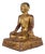 Burmese Artist, Worshipping Monk, 1800s, Gilded Bronze For Sale