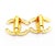Chanel Chanel Vintage Gold Plated CC Crystal Clip on Earrings - 2 Pieces For Sale - Image 4 of 4