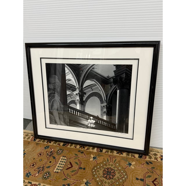 Design Plus Gallery presents a Black & White Photograph of Capital Arches in Indianapolis, Indiana by Robert Morris. The...