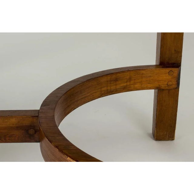 Wood Swedish Grace Limestone Dining Table For Sale - Image 7 of 12