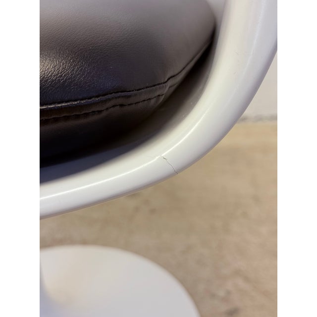 Eero Saarinen Tulip Pedestal Arm Chairs for Knoll - A Pair For Sale - Image 9 of 12