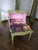 Avocado Whimsical Cottage Revival Artichoke Green & Peony Tiered Side Table For Sale - Image 8 of 12