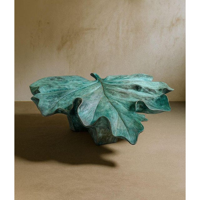 Contemporary Foliage Bronze Coffee Table by Marsica Fossati For Sale - Image 3 of 6