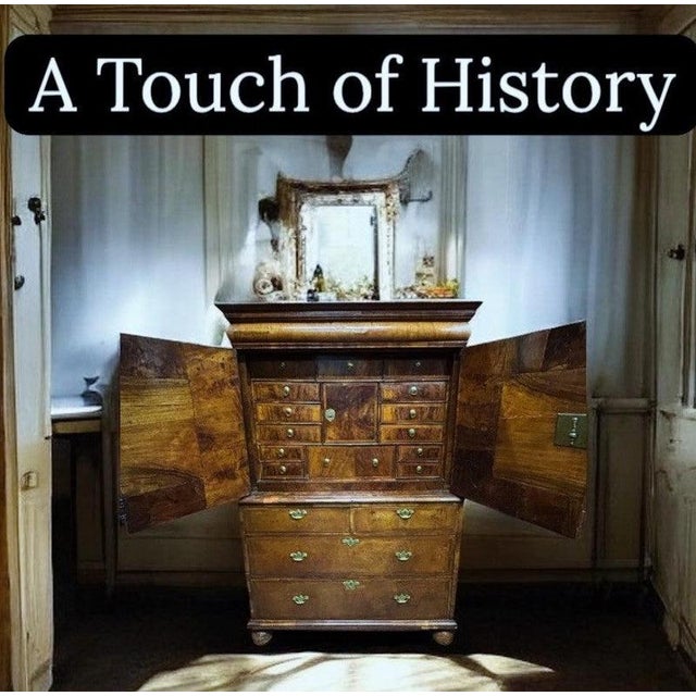 William & Mary Cabinet in Walnut For Sale - Image 10 of 18