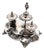 Silver Inkwell with Two Tanks and Bell For Sale
