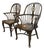 English Windsor Style Vintage Arm Chairs, Pair For Sale