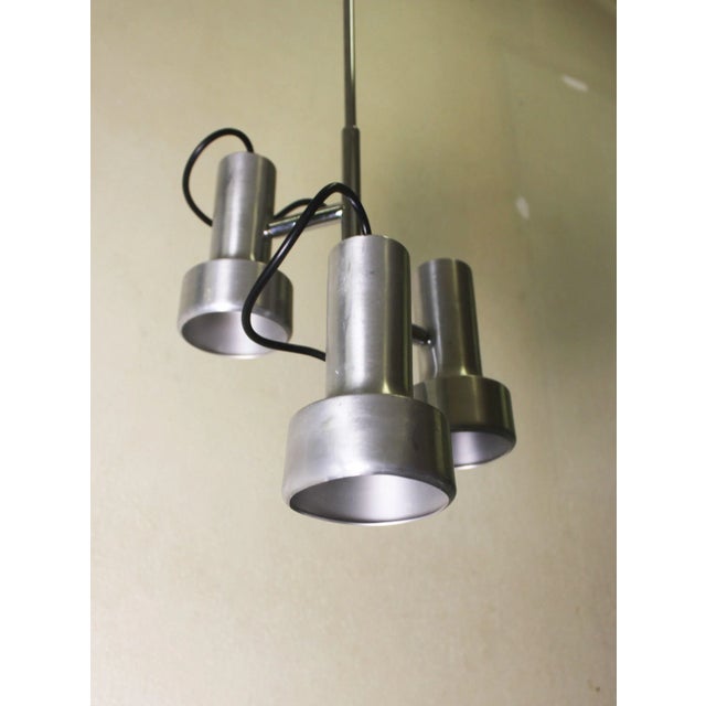 Ceiling Light with 3 Aluminum Spots, 1960s For Sale - Image 4 of 10