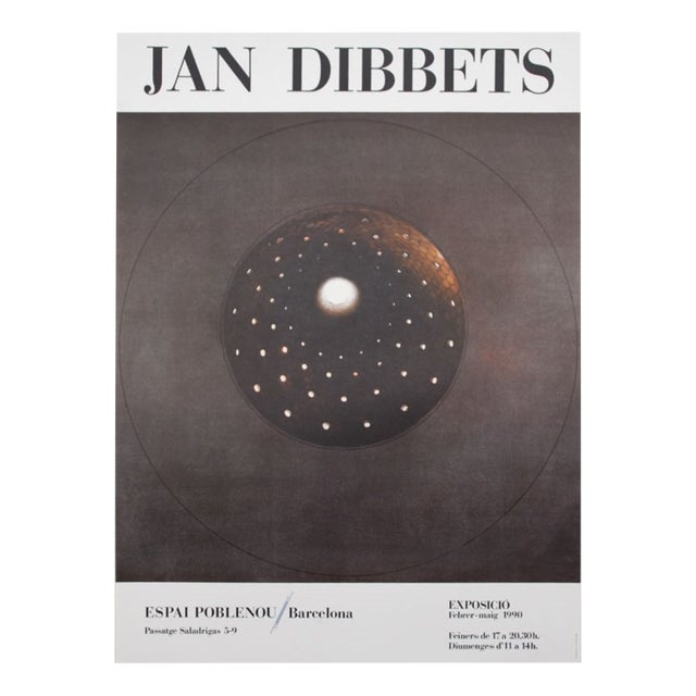 Espai Poblenou/Barcelona Exhibition Poster by Jan Dibbets, 1990s For Sale