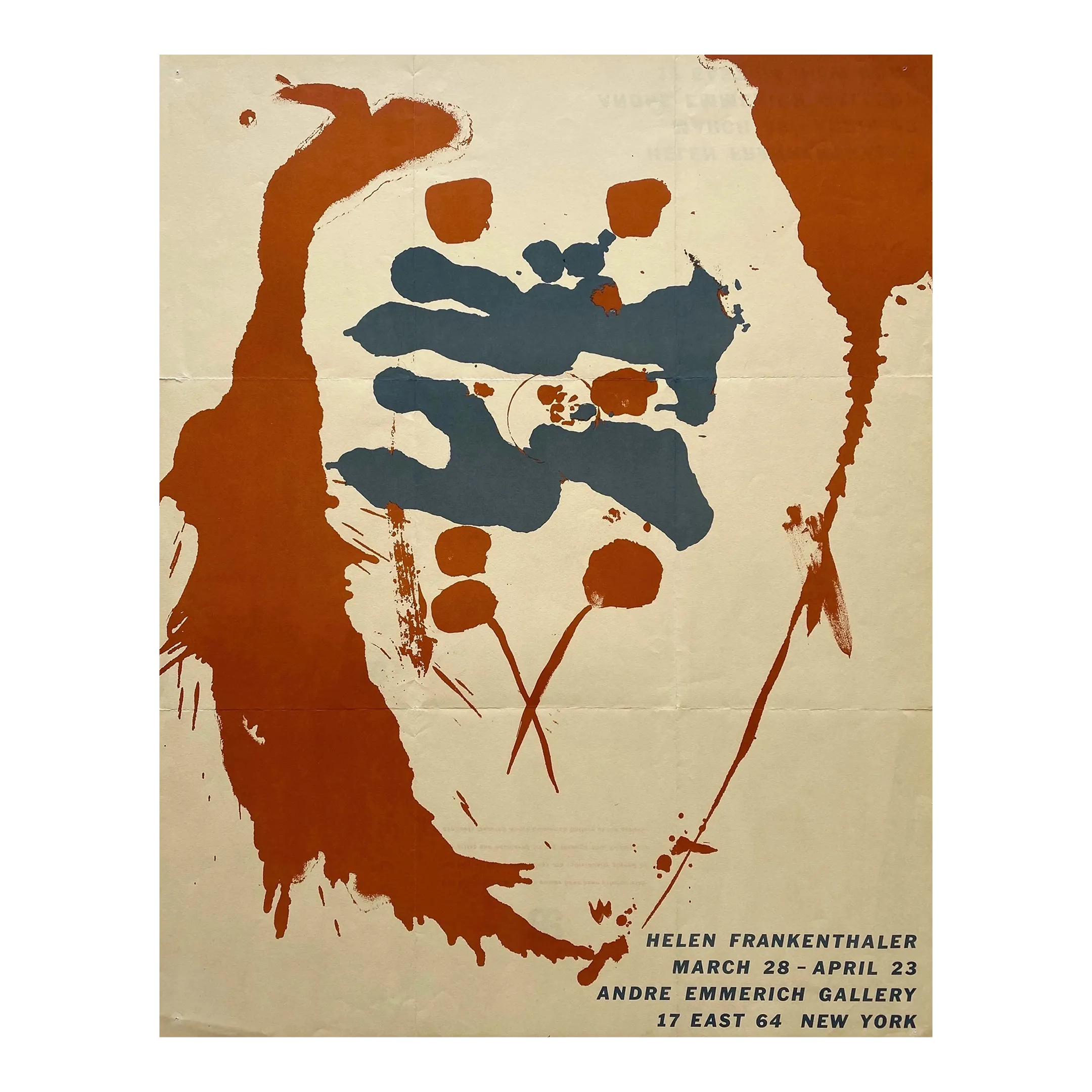 Helen Frankenthaler Vintage 1965 Mid Century Modernist Lithograph