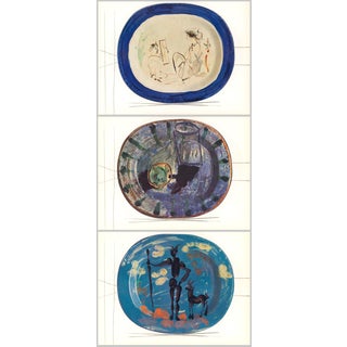 "Ceramiqués De Picasso" (Ceramics) 1948 True First Edition - Blues - Set of 3 For Sale